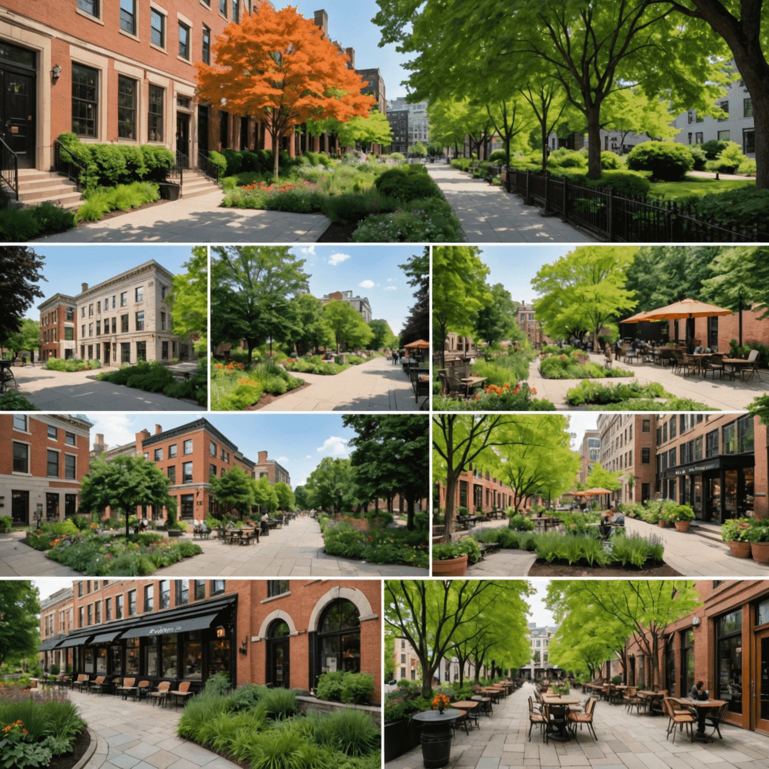 Collage of hidden gems in Washington, D.C. including a secluded garden, a small museum, a local bookstore, a hidden rooftop bar, and a quiet park