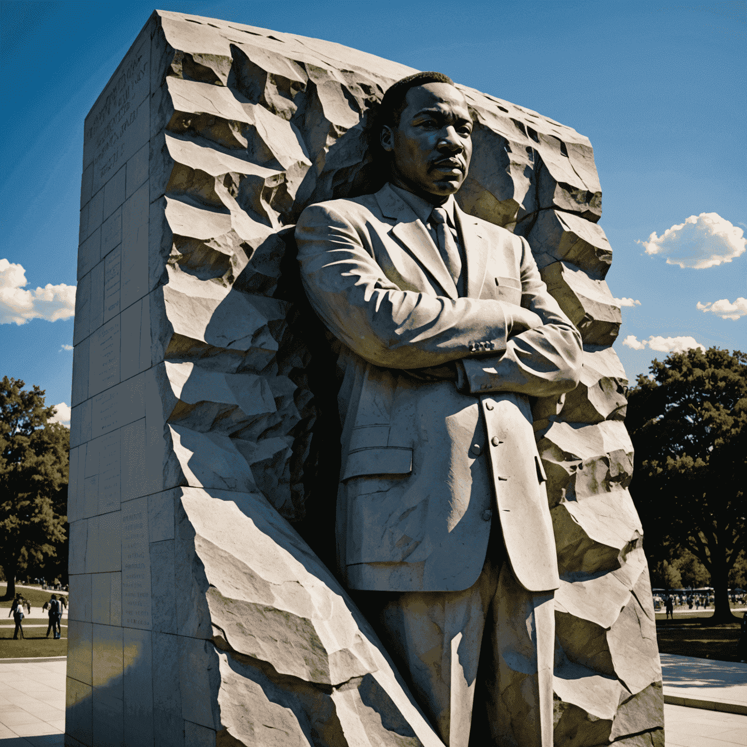 Stone of Hope sculpture at the Martin Luther King Jr. Memorial